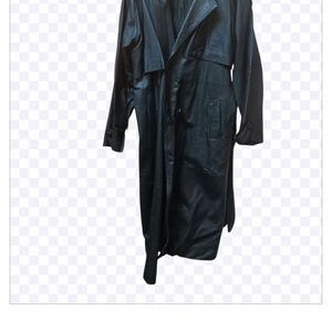 Men's Black Leather Coat